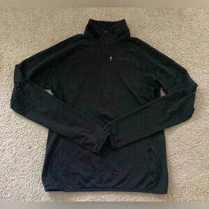 Marmot Black Long Sleeve Quarter Zip Shirt Size Small